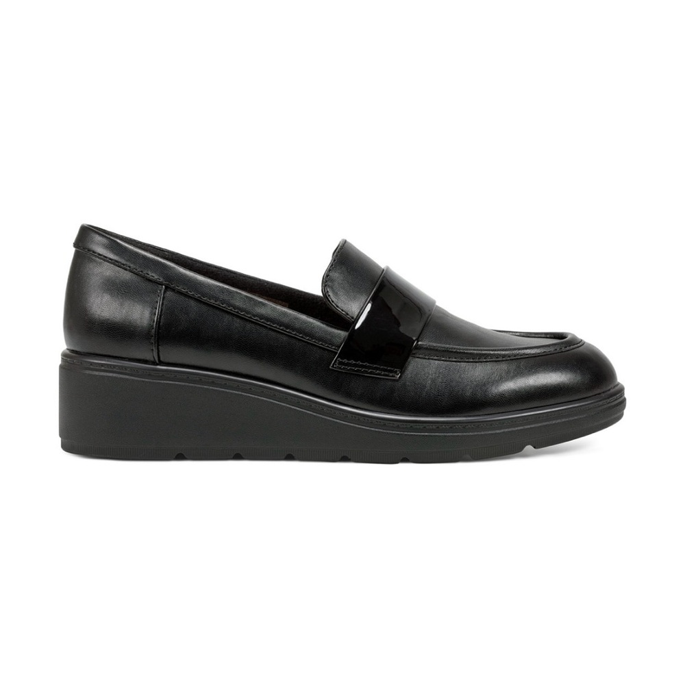 Easy Spirit Talia Black Wedge Loafers NWT - Picture 3 of 6